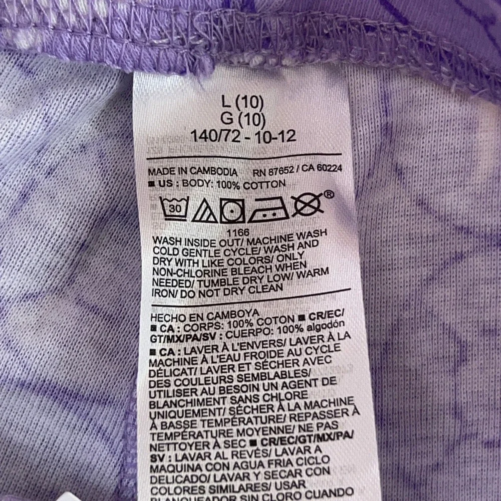 The Children's Place Girls 10 Purple Wicked & Black Leggings 2 Piece Set New